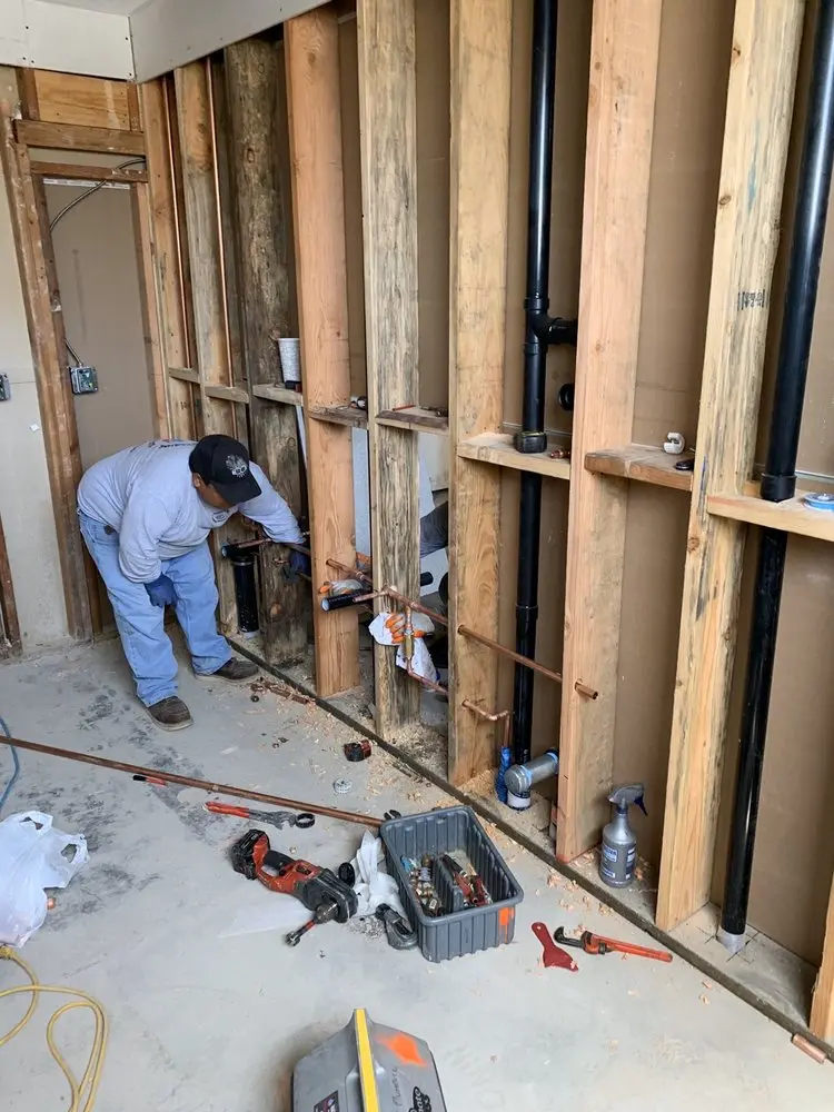 Commercial rough-in plumbing for Gas Line Repair in Camerons Crossing